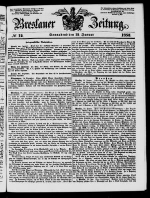 Breslauer Zeitung on Jan 15, 1853