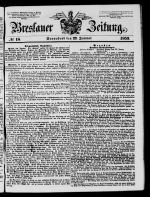 Breslauer Zeitung on Jan 22, 1853