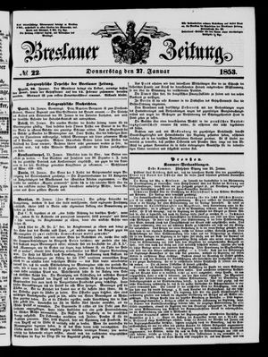 Breslauer Zeitung vom 27.01.1853