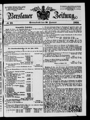 Breslauer Zeitung on Jan 29, 1853