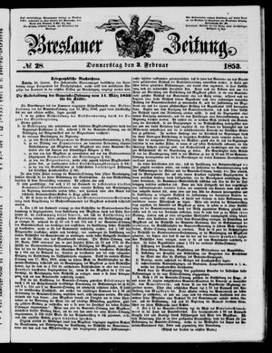 Breslauer Zeitung on Feb 3, 1853