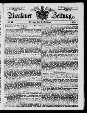 Breslauer Zeitung vom 04.02.1853