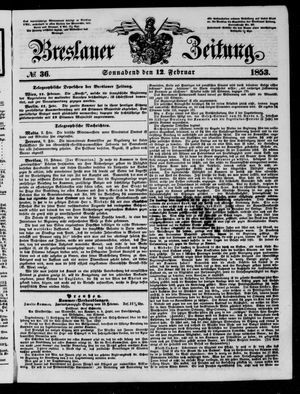 Breslauer Zeitung vom 12.02.1853