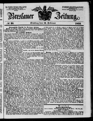 Breslauer Zeitung vom 15.02.1853