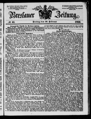 Breslauer Zeitung vom 18.02.1853