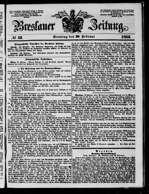 Breslauer Zeitung on Feb 20, 1853