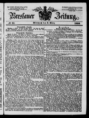 Breslauer Zeitung on Mar 2, 1853
