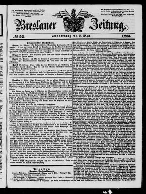 Breslauer Zeitung vom 03.03.1853