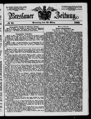 Breslauer Zeitung on Mar 13, 1853