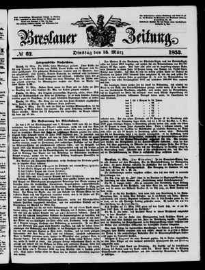 Breslauer Zeitung vom 15.03.1853