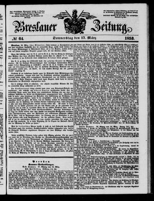 Breslauer Zeitung on Mar 17, 1853