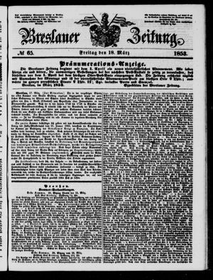 Breslauer Zeitung on Mar 18, 1853