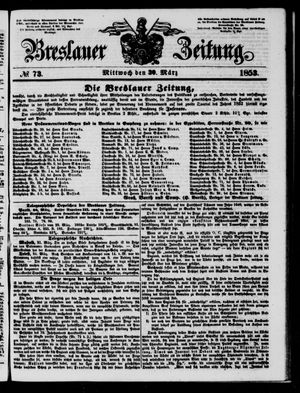 Breslauer Zeitung on Mar 30, 1853