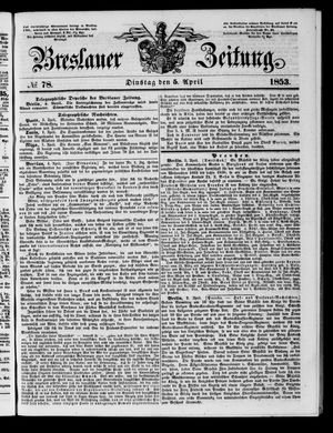 Breslauer Zeitung vom 05.04.1853