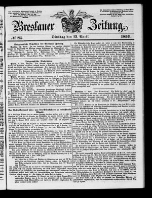 Breslauer Zeitung vom 12.04.1853