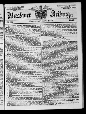 Breslauer Zeitung vom 16.04.1853