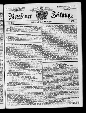 Breslauer Zeitung vom 27.04.1853