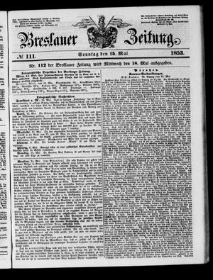 Breslauer Zeitung on May 15, 1853