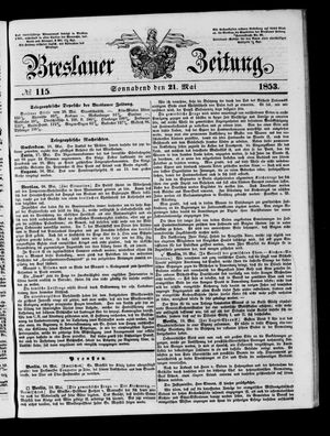 Breslauer Zeitung vom 21.05.1853
