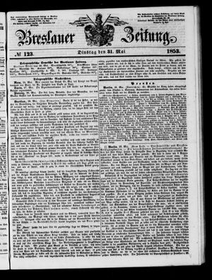 Breslauer Zeitung on May 31, 1853