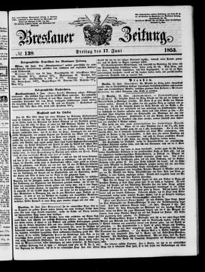 Breslauer Zeitung vom 17.06.1853