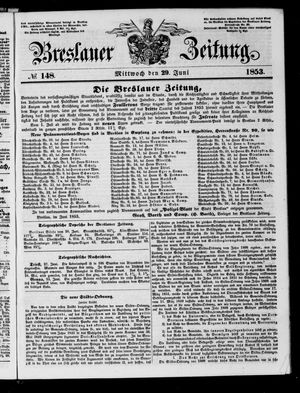 Breslauer Zeitung vom 29.06.1853