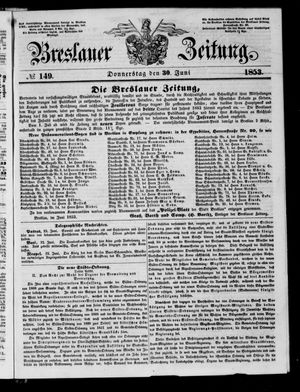 Breslauer Zeitung vom 30.06.1853