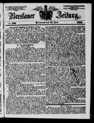 Breslauer Zeitung on Jul 13, 1853