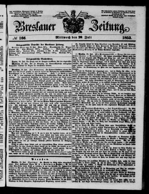 Breslauer Zeitung vom 20.07.1853