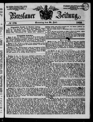 Breslauer Zeitung on Jul 24, 1853