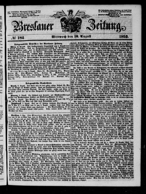 Breslauer Zeitung on Aug 10, 1853