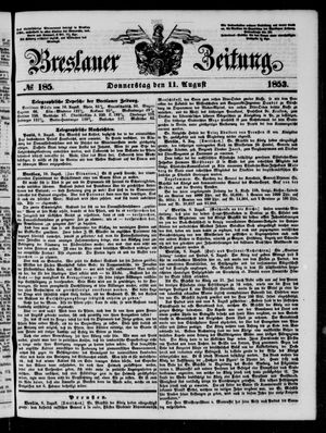 Breslauer Zeitung on Aug 11, 1853
