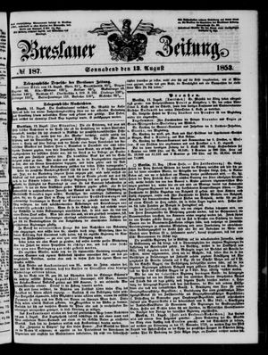 Breslauer Zeitung on Aug 13, 1853
