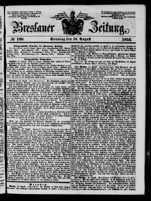 Breslauer Zeitung vom 14.08.1853
