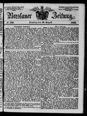 Breslauer Zeitung on Aug 16, 1853