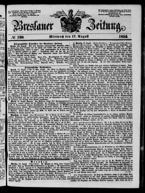 Breslauer Zeitung vom 17.08.1853