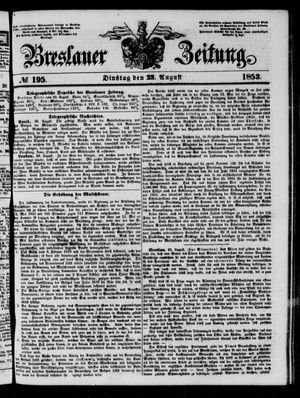 Breslauer Zeitung vom 23.08.1853