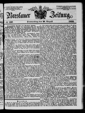 Breslauer Zeitung on Aug 25, 1853