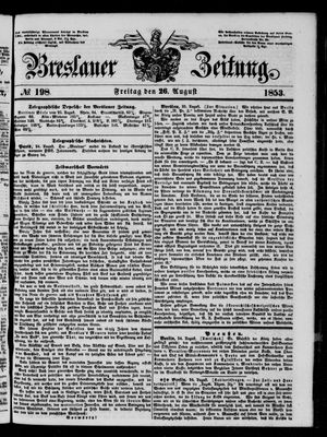Breslauer Zeitung on Aug 26, 1853