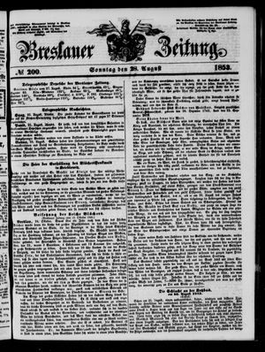 Breslauer Zeitung on Aug 28, 1853
