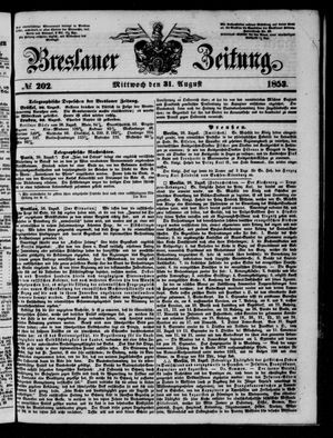 Breslauer Zeitung vom 31.08.1853