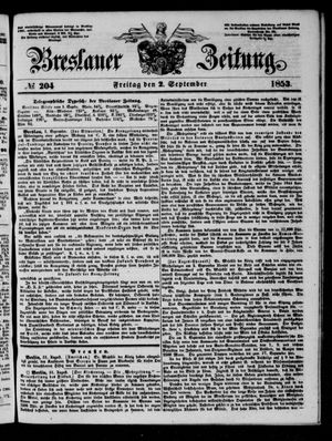 Breslauer Zeitung vom 02.09.1853
