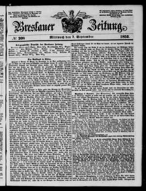 Breslauer Zeitung vom 07.09.1853
