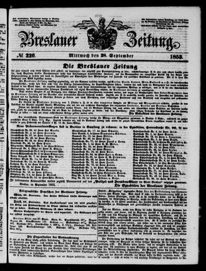 Breslauer Zeitung vom 28.09.1853