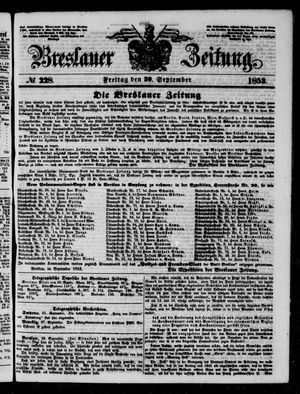Breslauer Zeitung vom 30.09.1853