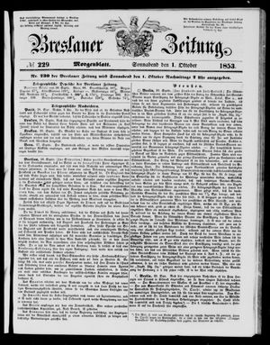 Breslauer Zeitung vom 01.10.1853