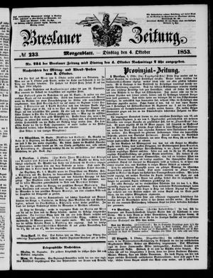 Breslauer Zeitung vom 04.10.1853