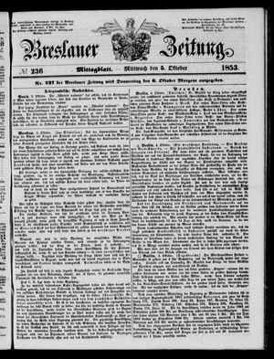 Breslauer Zeitung on Oct 5, 1853