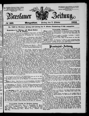 Breslauer Zeitung on Oct 7, 1853