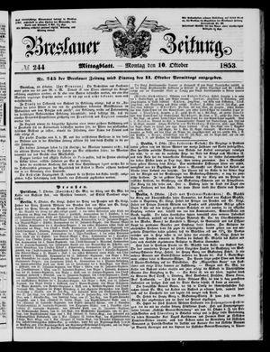 Breslauer Zeitung on Oct 10, 1853